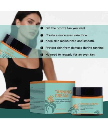 3PCS Tanning Cream Natural-Beautifying Healthy Gloss Long-Lasting Non-Rottening Refreshing and Non-Greasy Moisturizing Skin - Buy Online on GoSupps.com