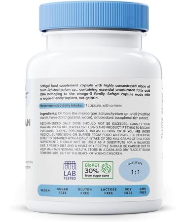Osavi Omega3 Vegan 250mg DHA 60 vegan softgels - Buy Online on GoSupps.com