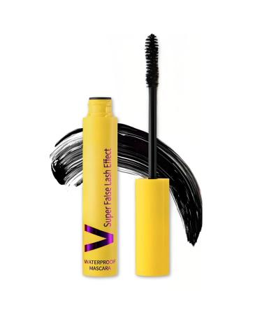 Mascara Bulle Noir Mascara imperm able tube t lescopique Cils recourb s et pais fixation rapide allongement facile longue dur e et non d maquillage Jaune