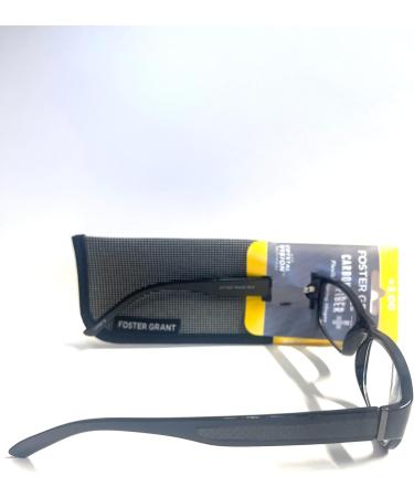 Foster Grant Lucas Men s Black Reading Glasses +2.00 with Case - Stylish & Comfortable eCommerce Shipping Worldwide - Buy Online on GoSupps.com