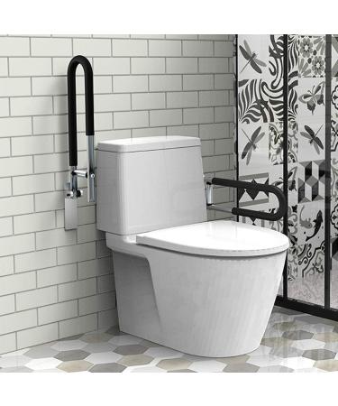 Bathroom Grab Bar Safety Support Rail Sturdy Shower Safety Grab Bar Flip-Up Screw-In Bathroom Grab Bar with Textured Grip Stainless - Buy Online on GoSupps.com