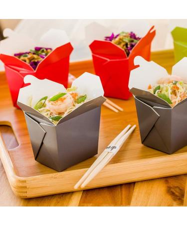 Gray Paper Noodle Take Out Container - 8 oz - 25 Count - Restaurantware - Buy Online on GoSupps.com