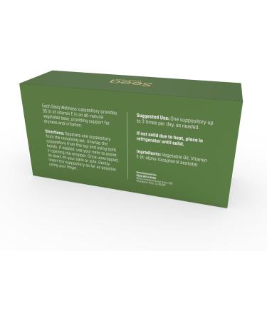 Vitamin E Suppositories for Vaginal Dryness Relief | Menopause Support | All Natural Feminine Care | 24 Count - Buy Online on GoSupps.com