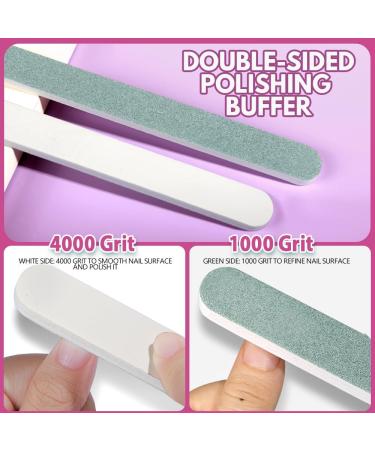 Fandamei 20-Piece Nail Buffer & File Set - Professional 100/180 Gel Nail Files for Manicure & Pedicure - Perfect for Nail Care Worldwide - Buy Online on GoSupps.com