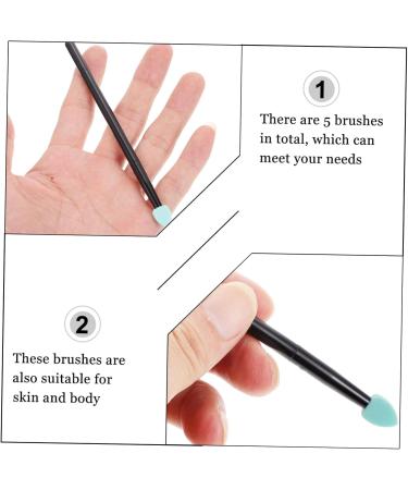 WOONEKY 5 Pcs Eyeshadow Brush Eyeshadow Applicator Sponge Applicator Makeup Applicator Brush Aluminum - Buy Online on GoSupps.com