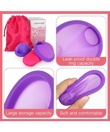 Foreverup Menstrual Disc & Silicone Cup - Perfect for Sports & Swimming | Comfortable Alternative to Soft Tampons (Purple S+L) - Shop Now! - Buy Online on GoSupps.com