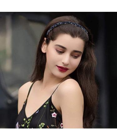 Shop Sertay Fashionable Rhinestone Elastic Headbands | Non-Slip Women's Headbands for All Occasions | 5 Stylish Colors - Buy Online on GoSupps.com