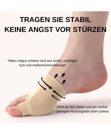 Buy 2 Pieces Hilph Hallux Valgus Toe Spreader Correction - Silicone Bale Toe Corrector & Gel Socks with Silicone Pads - International Shipping Available - Buy Online on GoSupps.com