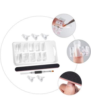 DRESSOOS 1 Set nail extension set False Nail Tips fake nail tips picker coffin nail forms Extension Dual Nail Builder Fake Nails fake fingernails dual ended brush tool set plastic crystal - Buy Online on GoSupps.com