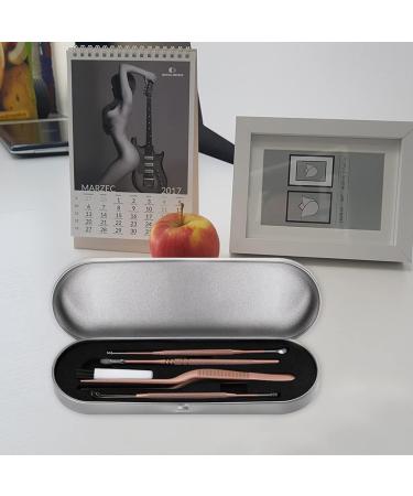 Healeved Ear Wax Removal Kit - 5 Pcs Earwax Remover Set in Rose Gold 14x1cm - Buy Online on GoSupps.com