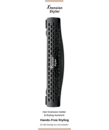 Professional Hair Extension Holder & Hanger - Styling Tool and Caddy for Washing, Coloring, Blow-Drying - Matte Black - Buy Online on GoSupps.com