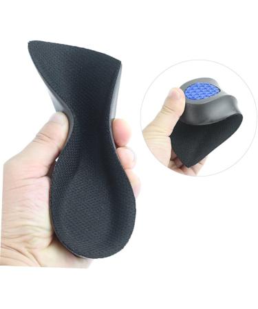 Gel Shoe Inserts with Ankle Straps - Invisible Heel Lift Insoles for Men & Women | Comfortable Half Pad Arch Support - Buy Online on GoSupps.com