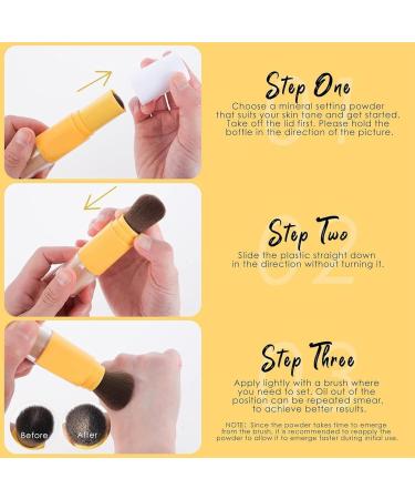 Baorder Mineral Sunscreen Powder SPF 50 PA++ Sunscreen Powder Oil Control Natural Matte Finish Breathable Lightweight and Durable Sunscreen Powder with Brush (8g 1PCS) - Buy Online on GoSupps.com