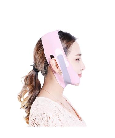 Slim Face Lifting and Tightening V Face Slim Face Band Lifting Massage Muscle (pink)