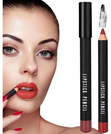  LINGJIONG 2 long-lasting matte lip pencils with high color payoff - Waterproof - Easy to apply - For everyday wear weddings travel - Buy Online on GoSupps.com