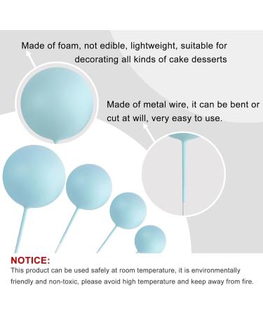 Astaron 32-Piece Cake Topper Set - Mini Balloons & Rabbit Decor for Weddings Baby Showers & Birthdays - Blue & Gold - Buy Online on GoSupps.com