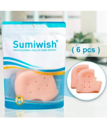 Sumiwish Heel Cups - 6 PCS Thick Silicone Support for Heel Pain Relief and Plantar Fasciitis - Buy Online on GoSupps.com