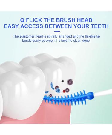 200-Piece MIVAIUN Interdental Brushes with Silicone Floss Sticks - Dual-Use Dental Picks for Oral Cleaning (Blue) - Buy Online on GoSupps.com