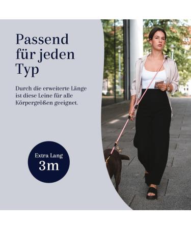 Hundeleine 3M Velvetier Adjustable Paracord for Large & Medium Dogs | Durable Nylon Double Leash with 2 Carabiners in Dark Green - Buy Online on GoSupps.com