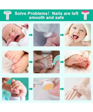 12 Pack Baby Nail File Grinding Heads - Replacement Pads for Electric Nail Trimmer & Clipper - Safe Nail Care for Infants & Toddlers - Buy Online on GoSupps.com
