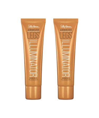 Sally Hansen Airbrush Legs Illuminator Leg Makeup Golden Glow 3.3 Oz Pack of 2