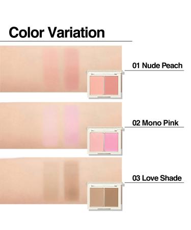 THESAEM Saemmul Blusher Box (02 Mono Pink) - High Pigment Blush Palette - Natural Matte Finish - Lightweight & Blendable - Sebum Control - 0.28oz - Buy Online on GoSupps.com