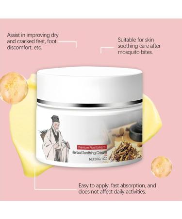 Natural Herbal Soothing Cream Plant Extracts Chinese Herbal Cream For Dry Skin & Sensitive Skin 2pcs - Buy Online on GoSupps.com