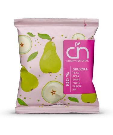 Natural Crunchy Pear Chips 20x18 g - Dried Fruit Chips Crispy Healthy Snack Naturally No Added Sugar Gluten Free Source of Fiber. - Buy Online on GoSupps.com