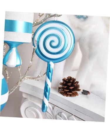 Cabilock 1pc Lollipop Pendant Decor Christmas Hanging Lollipop Xmas Candy Ornaments Props Christmas Tree Blue 20X9.5X2cm - Buy Online on GoSupps.com