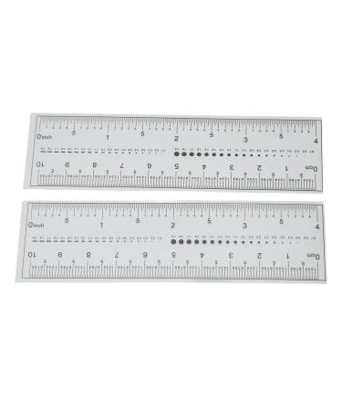 Nail Measuring Ruler Set | 10-Piece Ultra-Thin Transparent Tool for Precise Artificial Nail Measurement | International Shipping - Buy Online on GoSupps.com