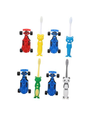 Beavorty 4 sets toothbrush toys for children toothbrushes for children kids toothbrush soft toothbrush infant toothbrush children's toys children toothbrush cartoon-toothbrush