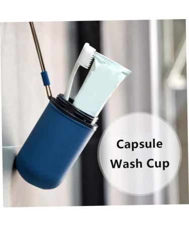 Travel Toothbrush Holder - Portable Case for Business Trips | Wash Cup Carrier with Lanyard - Buy Online on GoSupps.com