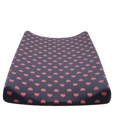 JYOKO KIDS Changing Mat Cover - Fluor Heart Design (80 x 50 cm) | Premium Quality for International Shipping - Buy Online on GoSupps.com