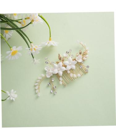 Didiseaon Bridal Headwear Flower Hair Comb Hair Side Comb for Women Comb Clips for Hair Decorative Hair Combs Side Comb for Hair Bride Headpiece Bridal Hair Accessory Bridal Hair Clips - Buy Online on GoSupps.com