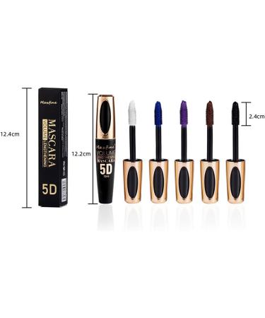 FantasyDay Colored Mascara 5D Silk Fiber Lash Black Mascara Longer & Thicker Lashes Waterproof Clump-Free Long-Lasting Smudge-proof 1 g (Pack of 1) - Buy Online on GoSupps.com