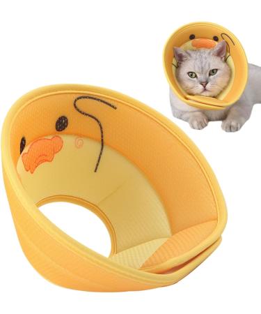 Cone for Cats Soft Pet Cones for Cats with Cute Animal Pattern | Cat Donut for Kittens Cats and Dogs to Prevent Biting and Stop Licking Wound Dyog Cute Pet Duck S - Buy Online on GoSupps.com