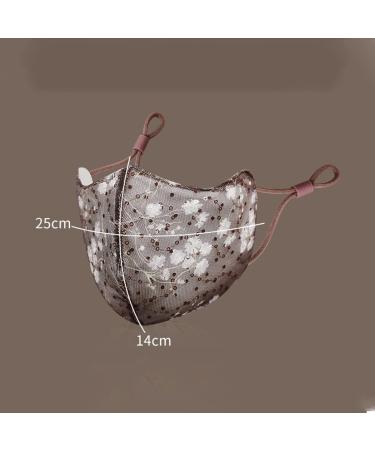 100% Cotton Colorful Face Masks for Adults & Women | Soft Breathable Washable Adjustable Ear Loops & Cute Sequins - Buy Online on GoSupps.com