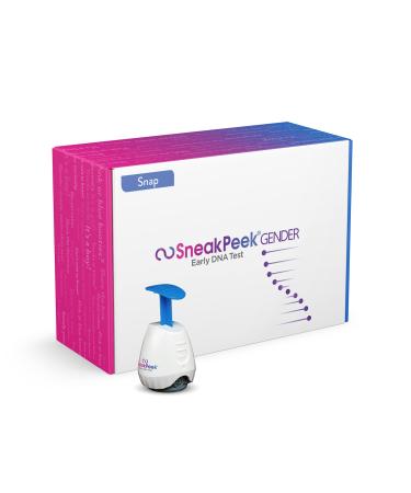 SneakPeek® DNA Test Gender Prediction - Know Baby’s Gender at 6 Weeks with 99.9% Accuracy¹ - Lab Fees Included - Easy and Painless DNA Collection Method (Snap) Standard
