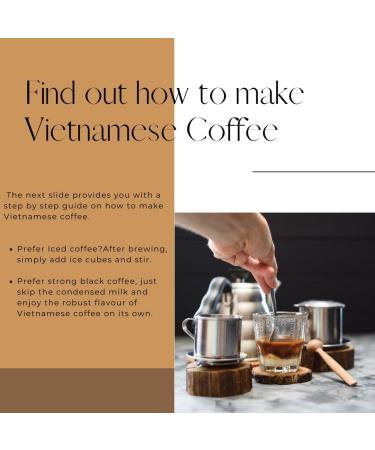 Vietnamese Coffee Beans 227g - Very Strong Dark Roast Vietnam Robusta - Strength 5 - For Coffee Machines & Vietnamese Phin Ca Phe Drip Filter & French Press - Brown Bear - Donation To Free The Bears - Buy Online on GoSupps.com
