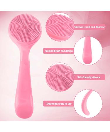 Shop Wllhyf 2er-Pack Soft Silicone Manual Face Cleaning Brush - Blackhead Remover Peeling Pad (Pink) - International Shipping Available - Buy Online on GoSupps.com