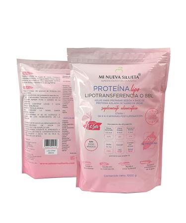 Lipotransfer Protein Stage 1 My New Silhouette is an Isolated whey Protein Powder with Collagen That Helps to Maintain transferred Fat (Strawberry)