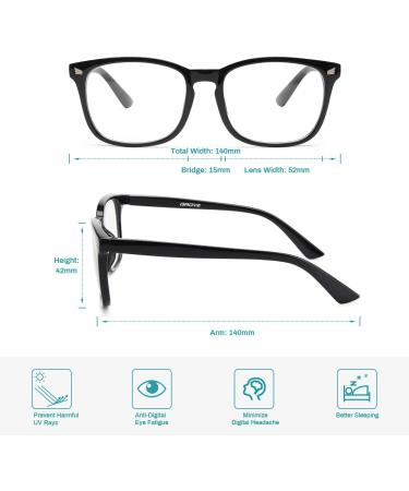 Gaoye Multifocus Blue Light Blocking Reading Glasses for Women Men - Light Black 2.5x - Buy Online on GoSupps.com
