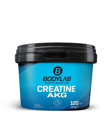 BODYLAB24 CREATINE AKG 120 tablets 4.8g creatine AKG in a ratio of 2: 1 per daily dose enriched with vitamin B6 B12 and Niacin (B3) creatine success formula for more energy & strength