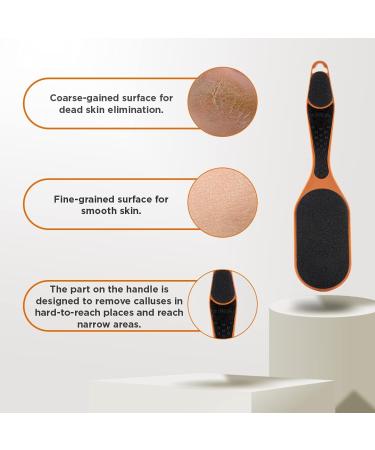 3-in-1 Ergonomic Foot File - Premium Quality Foot Files for Hard Skin - Buy Online on GoSupps.com