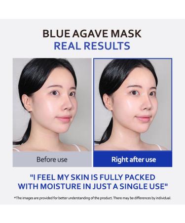 T ELSE Blue Agave Hyaluronic Acid Mask 25ml*5 - Moisturizing Hydrating Sheet Mask | Korean Skin Care - Buy Online on GoSupps.com