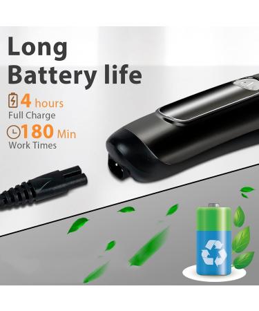 BOMPOW Electric Hair Clippers Trimmer Kit with Adjustable Speeds & 6 Guide Combs - Black - Buy Online on GoSupps.com