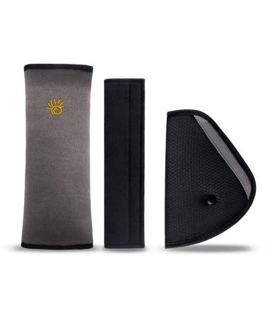 URAQT Car Seat Belt Pad Seatbelt Pillow with Kids Seatbelt Adjuster 3pcs/Set Comfortable Car Seat Belt Cover Shoulder Pads for Kids and Adults Grey - Buy Online on GoSupps.com