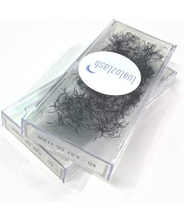Buy Promade Lash Fans | Russian Volume | Soft Dark Lashes | CC & D Curls | 0.07mm Sizes 8-14mm Quality Fans for Stunning Eyelash Extensions - Buy Online on GoSupps.com
