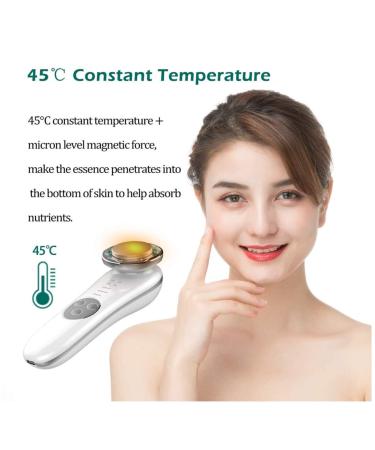 7-in-1 Facial Massager & Skin Care Tools for Face Lifting & Tightening - Galvanic & High Frequency Facial Machine in White - Buy Online on GoSupps.com