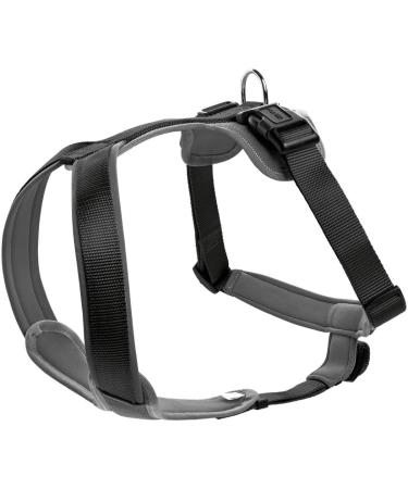 HUNTER NEOPRENE dog harness nylon padded with neoprene L-XL 77 - 100 cm black/grey black/grey 77 - 100 cm